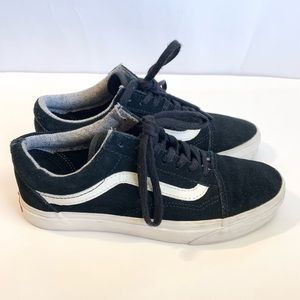 Vans Black/White Suede Canvas Sneaker